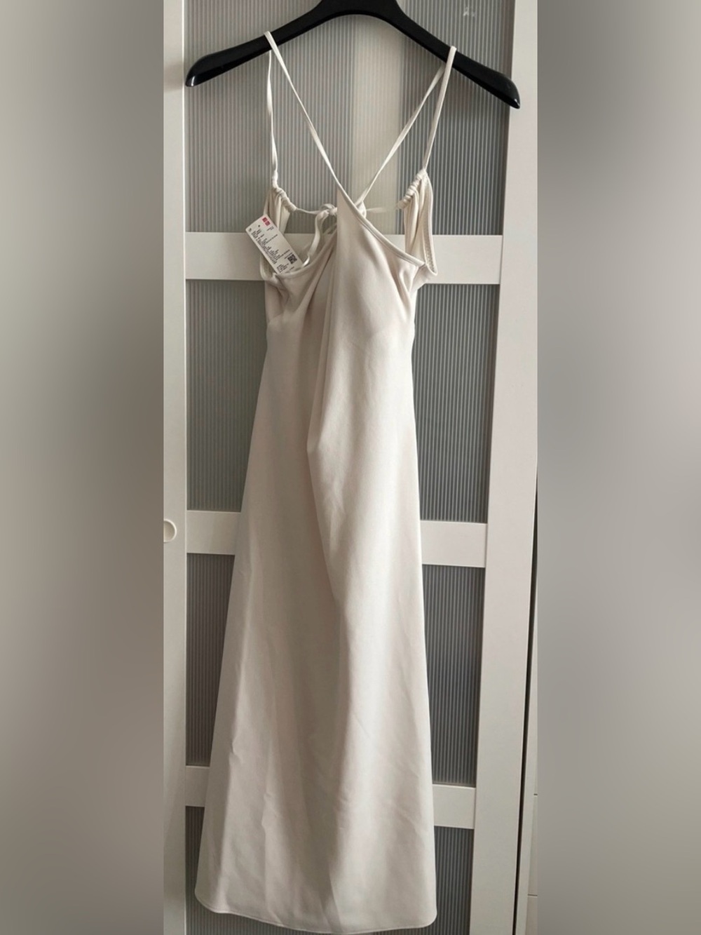 Uniqlo Off-White Crepe Jersey Bra Top Camisole Dress NWT